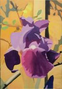 painting of iris oil on canvas by Alex Borissov